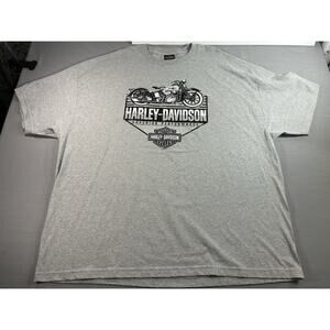 Harley Davidson Miracle City Titusville Florida T Shirt 4XL Gray Biker Spaceman
